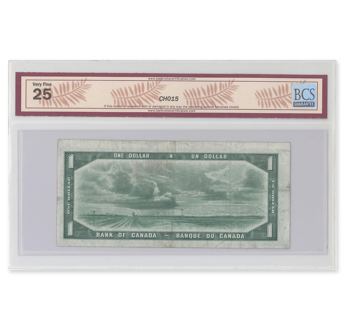 $1 1954 Devil's Face Series BC-29a Coyne-Towers Prefix A/A BCS VF-25