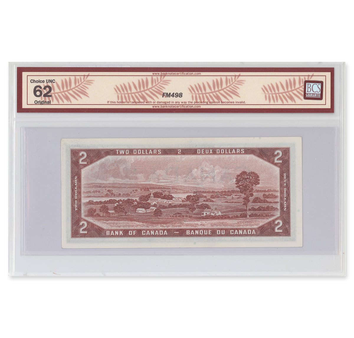$2 1954 Modified Series BC-38b Beattie-Rasminsky Prefix E/R BCS UNC-62 Original