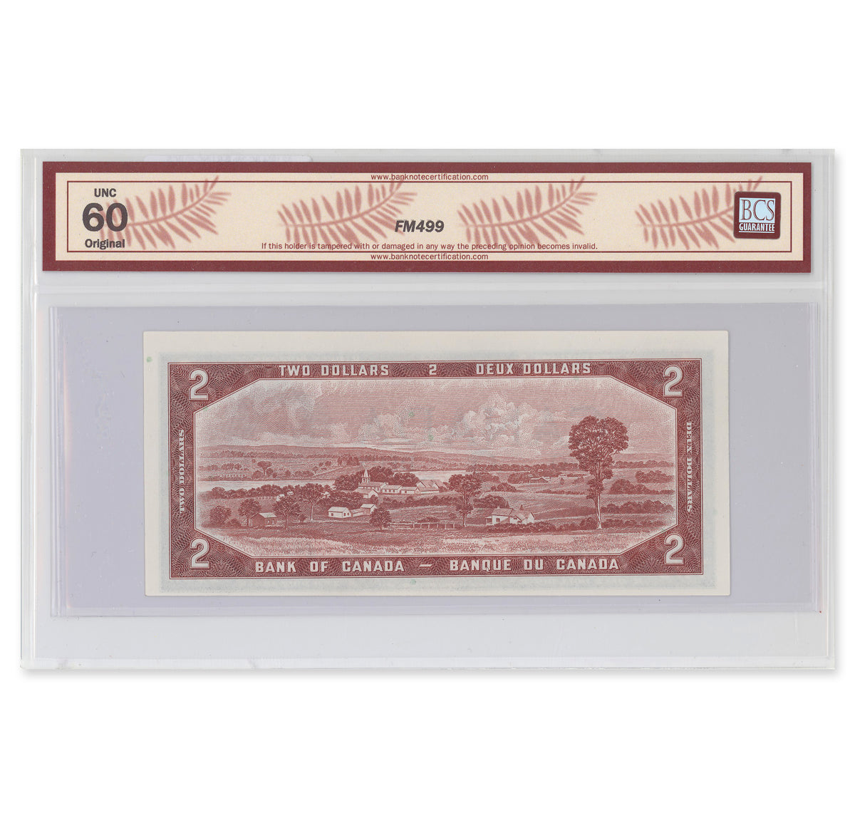 $2 1954 Modified Series BC-38b Beattie-Rasminsky Prefix E/R BCS UNC-60 Original