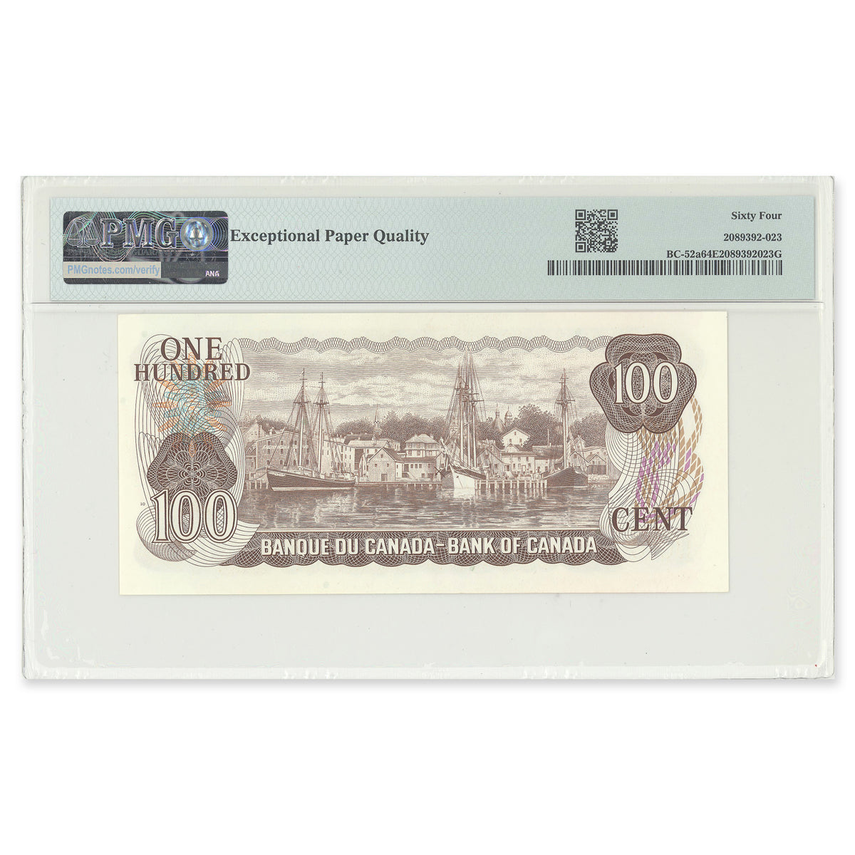 $100 1975 BC-52a Lawson-Bouey Prefix JD PMG CUNC-64 EPQ