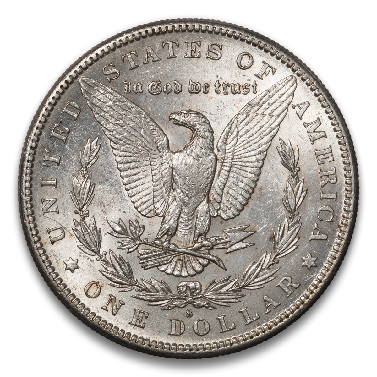 US $1 Morgan 1886S AU-50
