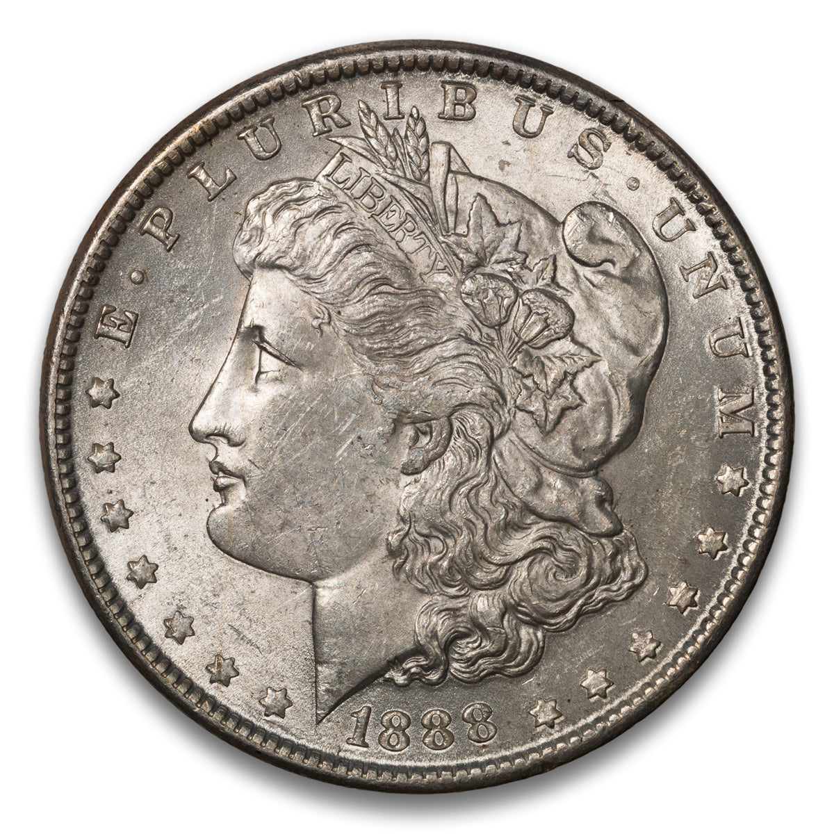 US $1 Morgan 1888 TOP 100 VAM 11A DDO Ear & Clash AU-55