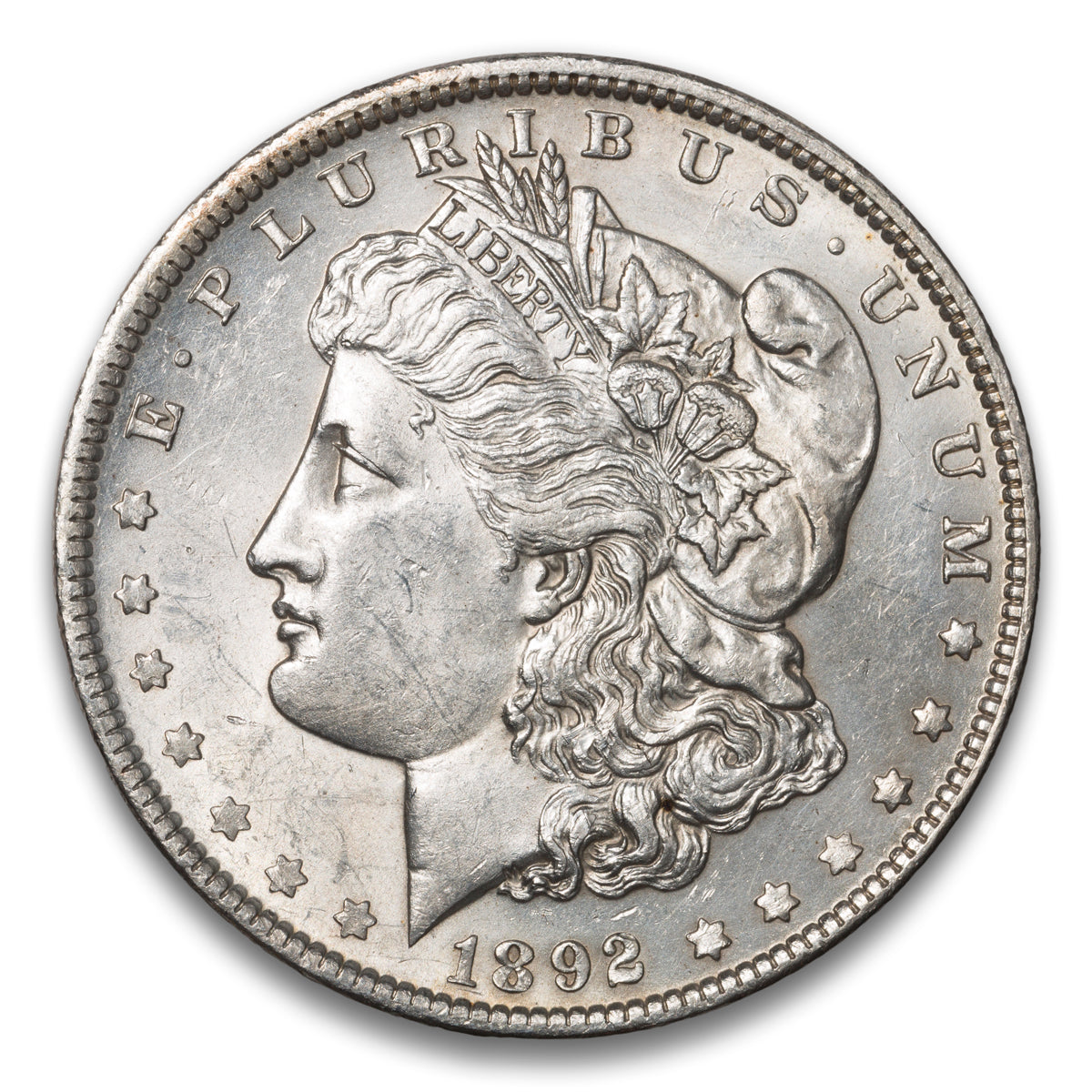 US $1 Morgan 1892 AU-50