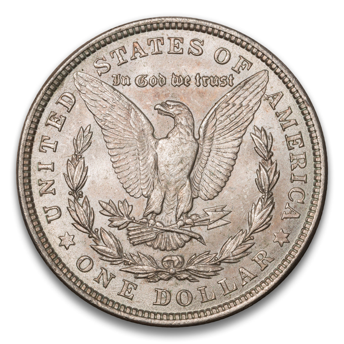 US $1 Morgan 1921 TOP 100 VAM 41B Pitted Reverse & Die File Lines EF-45