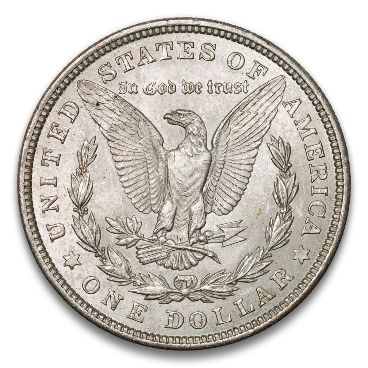 US $1 Morgan 1921 TOP 100 VAM 28 Wide Reeds AU-58