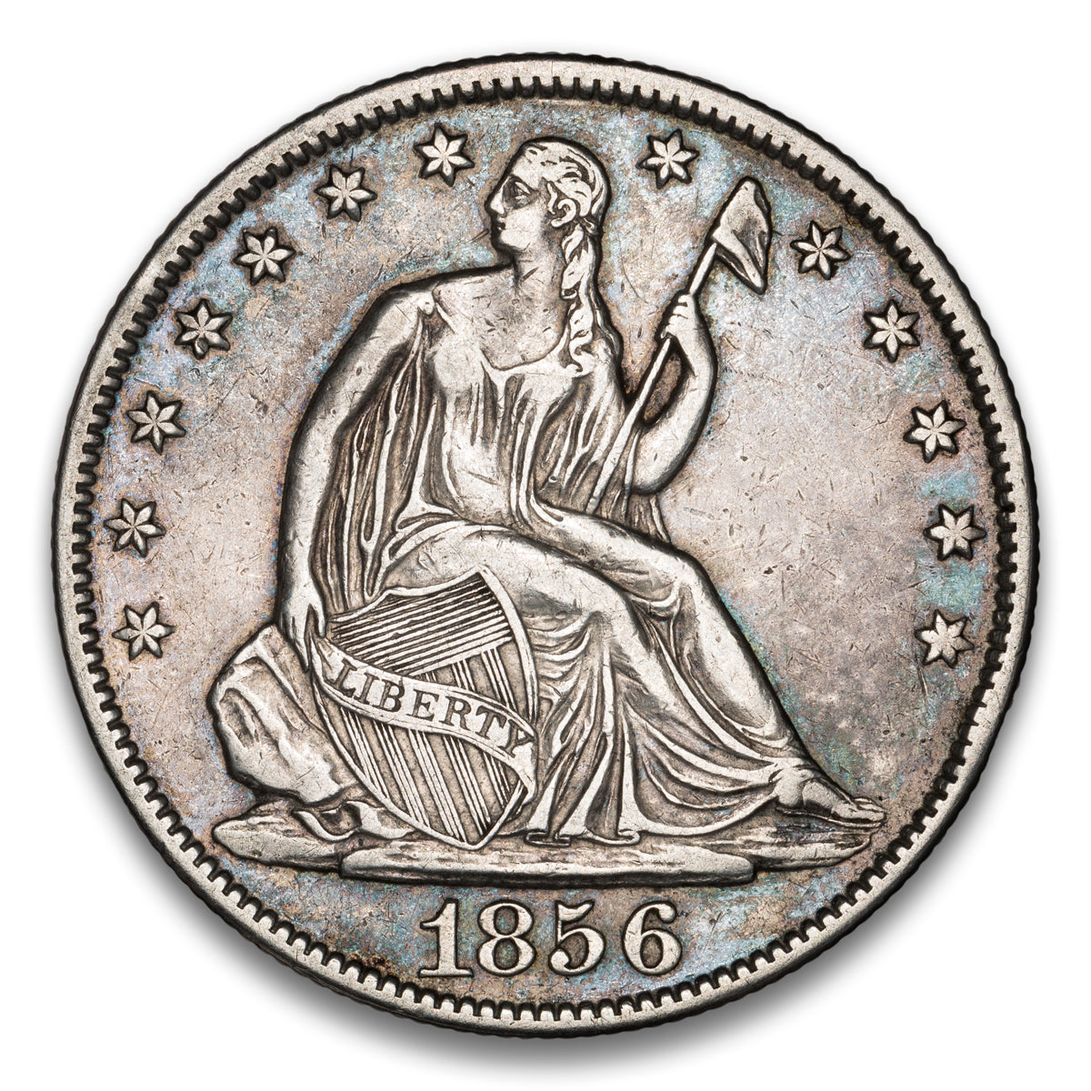 US 50 Cent Seated No Motto 1856O WB-8 Non-Certified EF-40