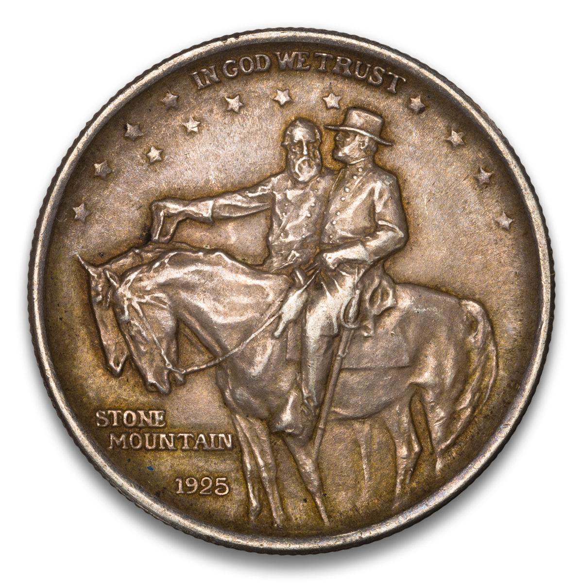 US 50 Cent Commemorative 1925 Stone Mountain Non-Certified AU-55