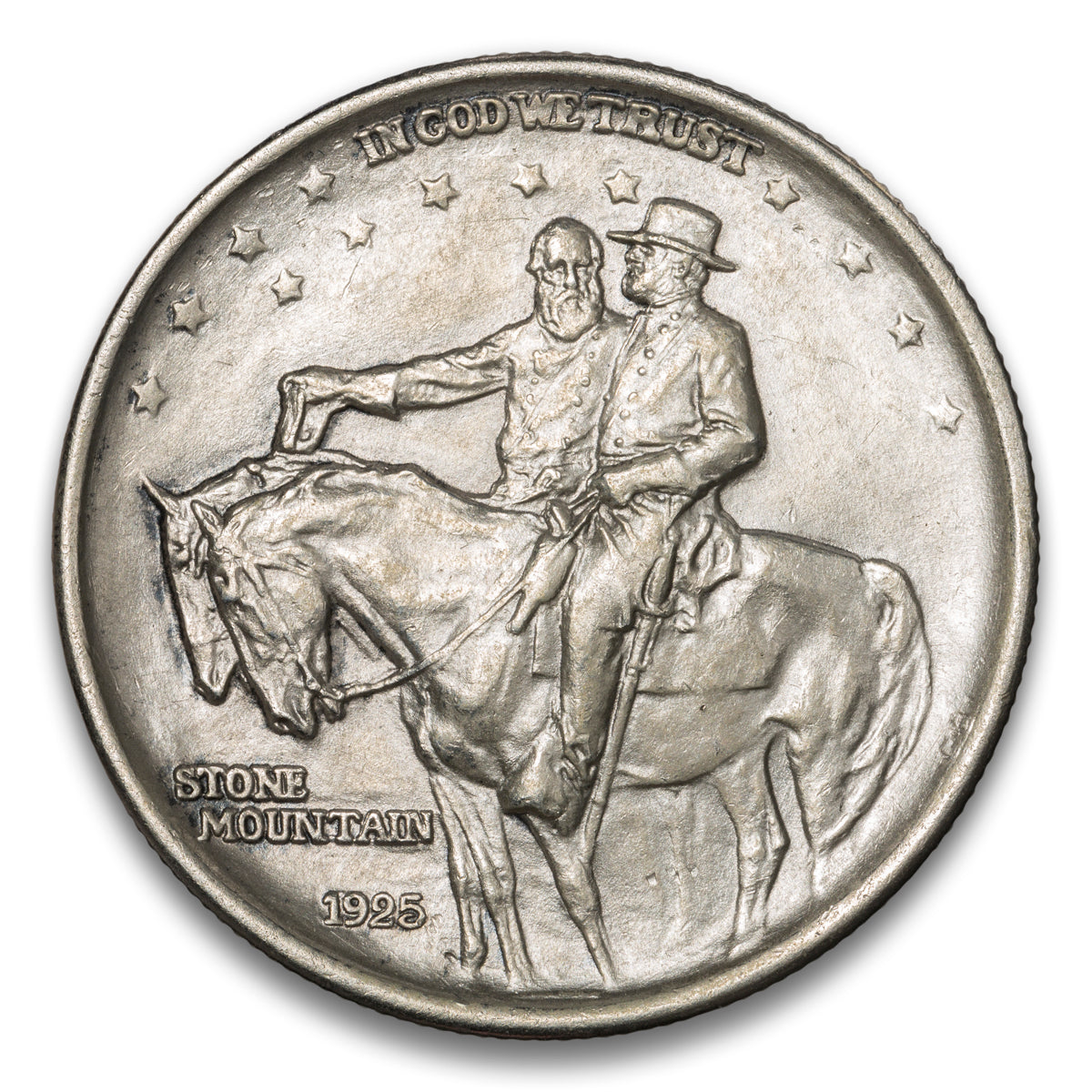 US 50 Cent Commemorative 1925 Stone Mountain Non-Certified AU-50