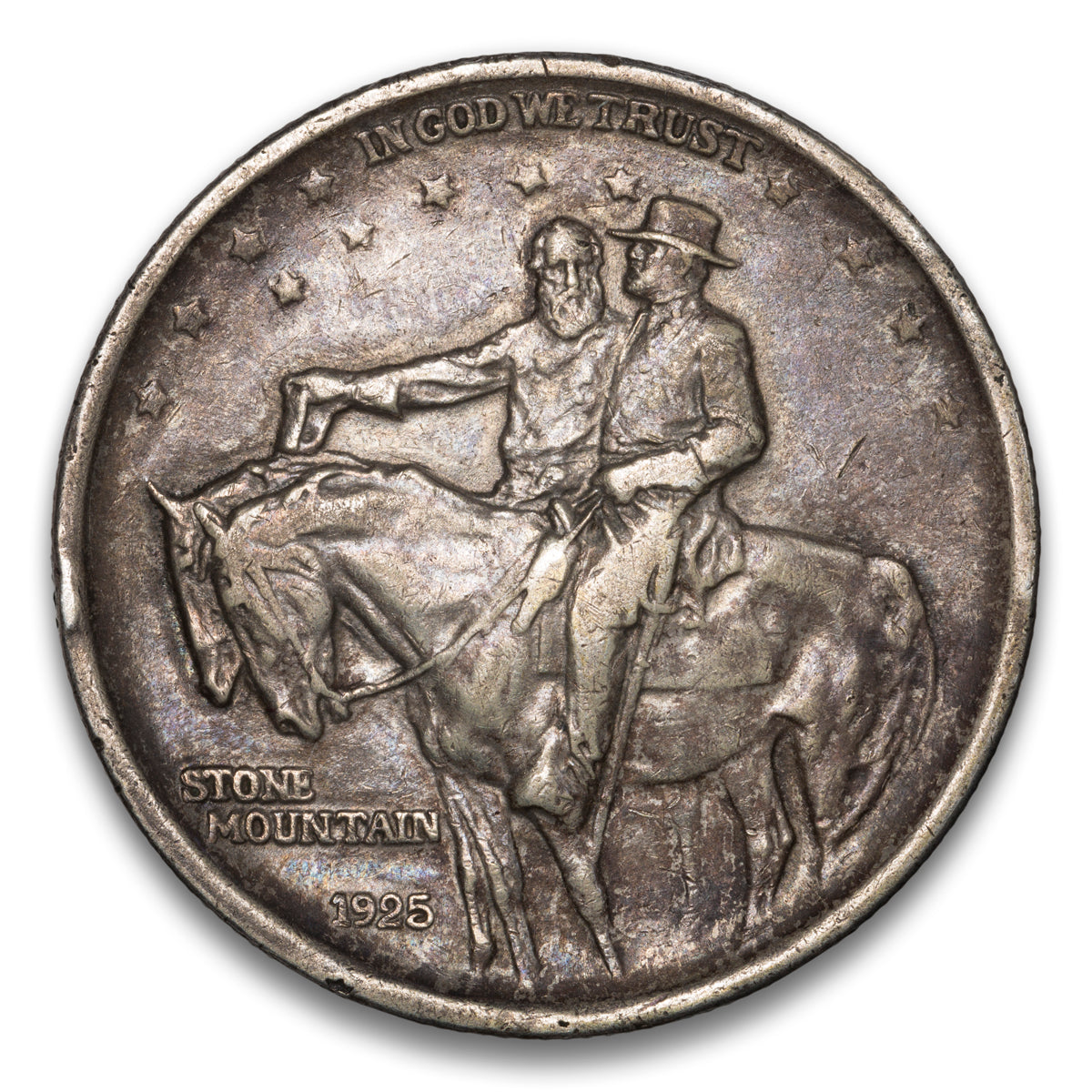 US 50 Cent Commemorative 1925 Stone Mountain Non-Certified EF-40
