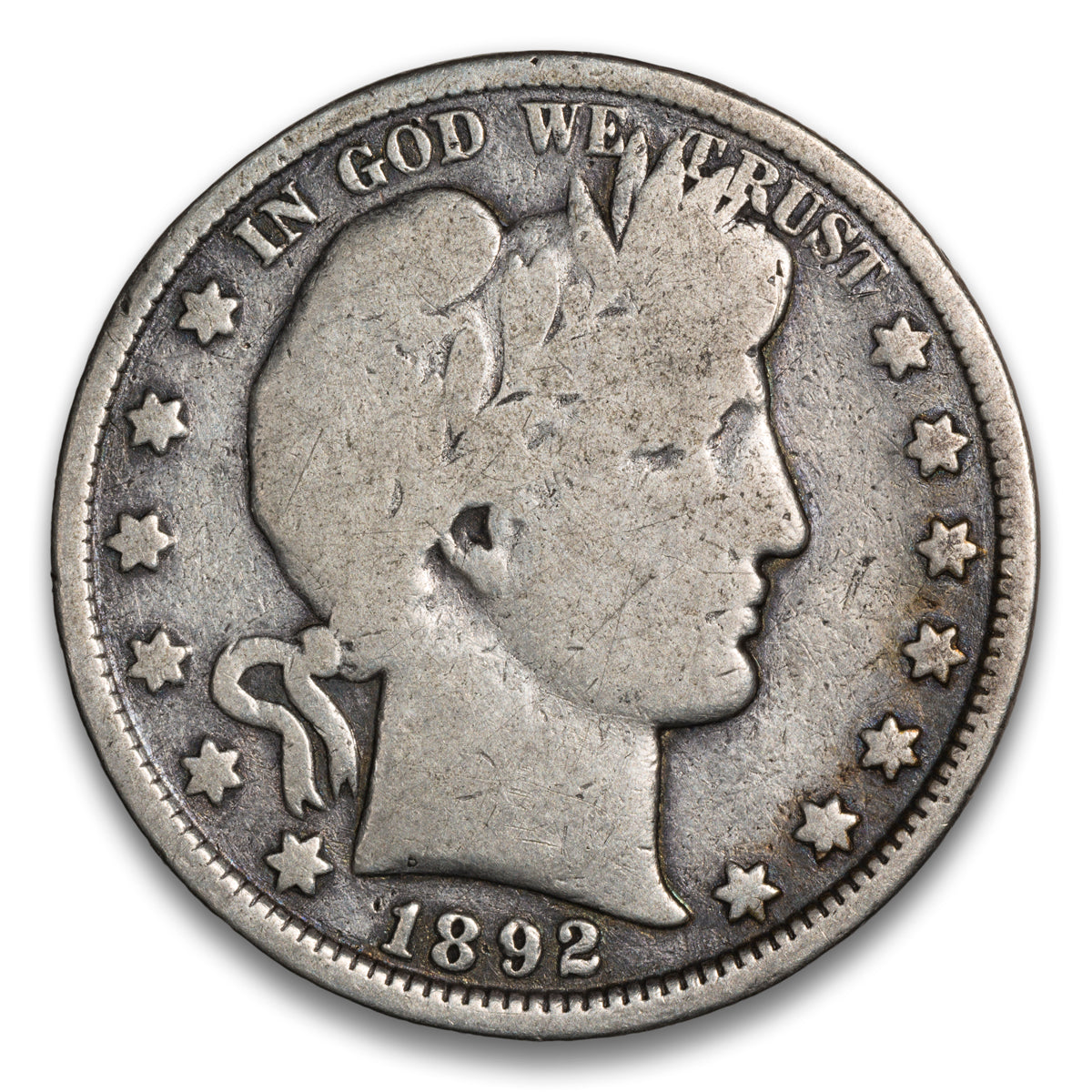 US 50 Cent Barber 1892 G-6