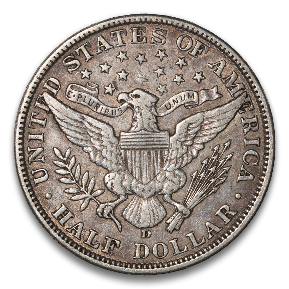 US 50 Cent Barber 1906D VF-35