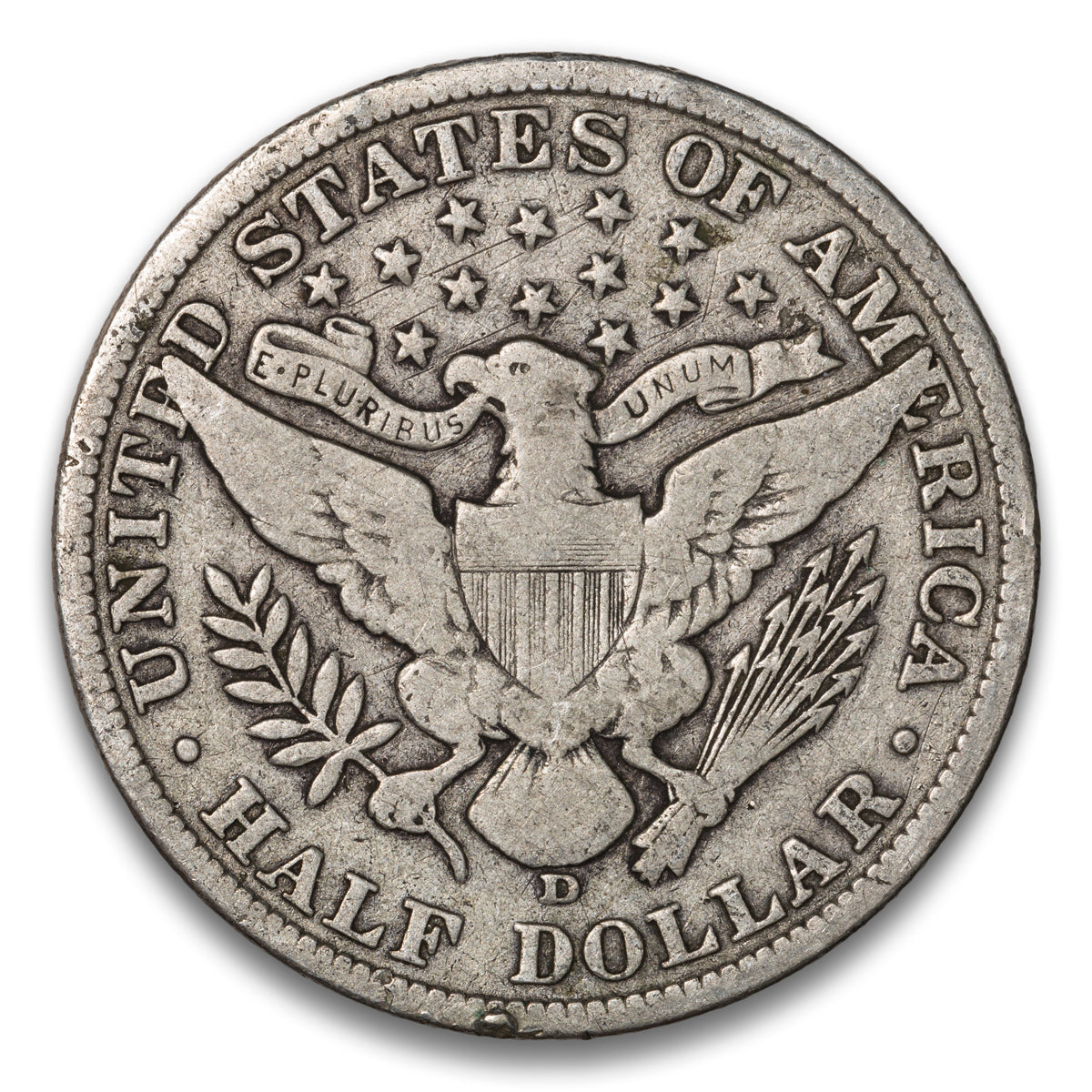 US 50 Cent Barber 1906D VG-10