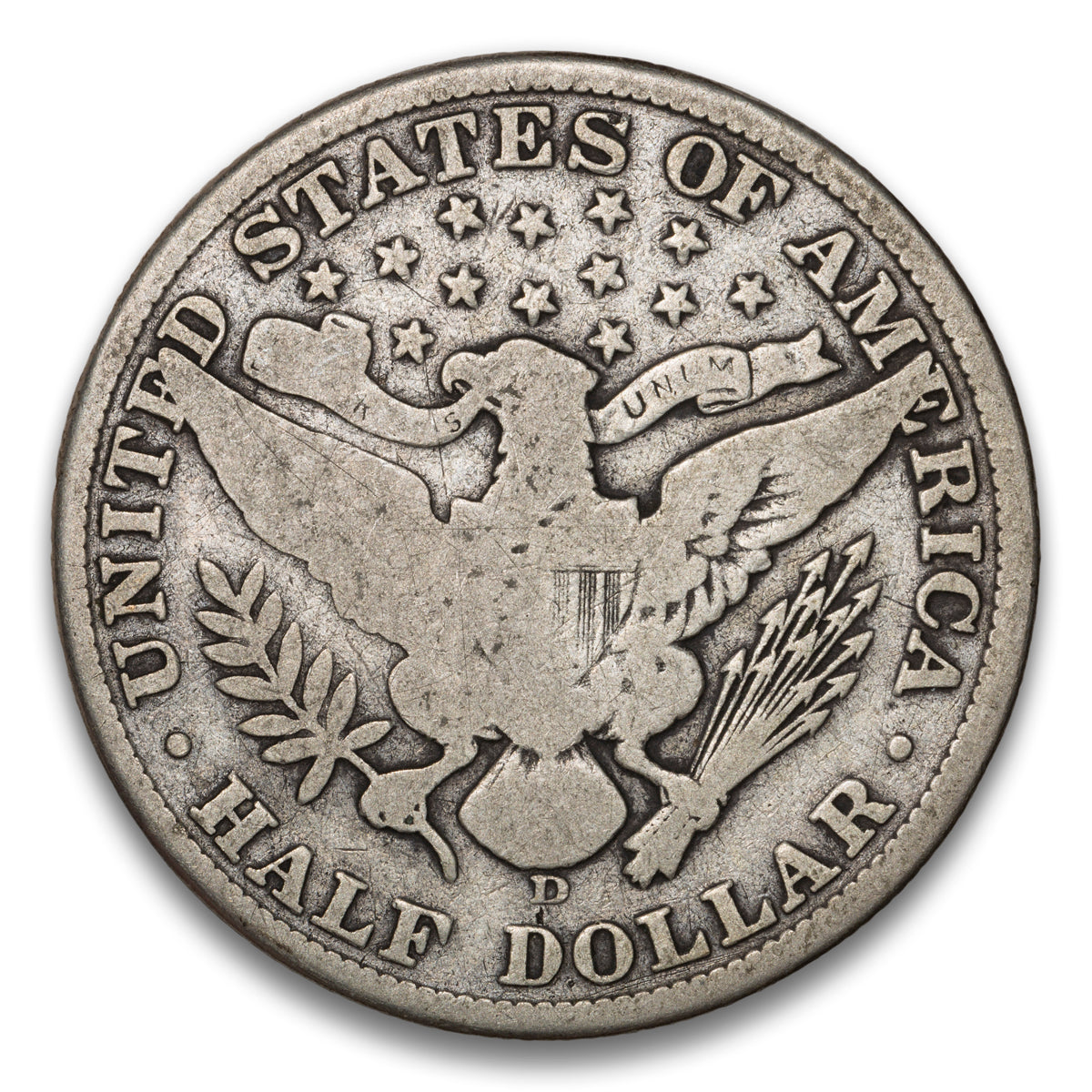 US 50 Cent Barber 1915D F-12
