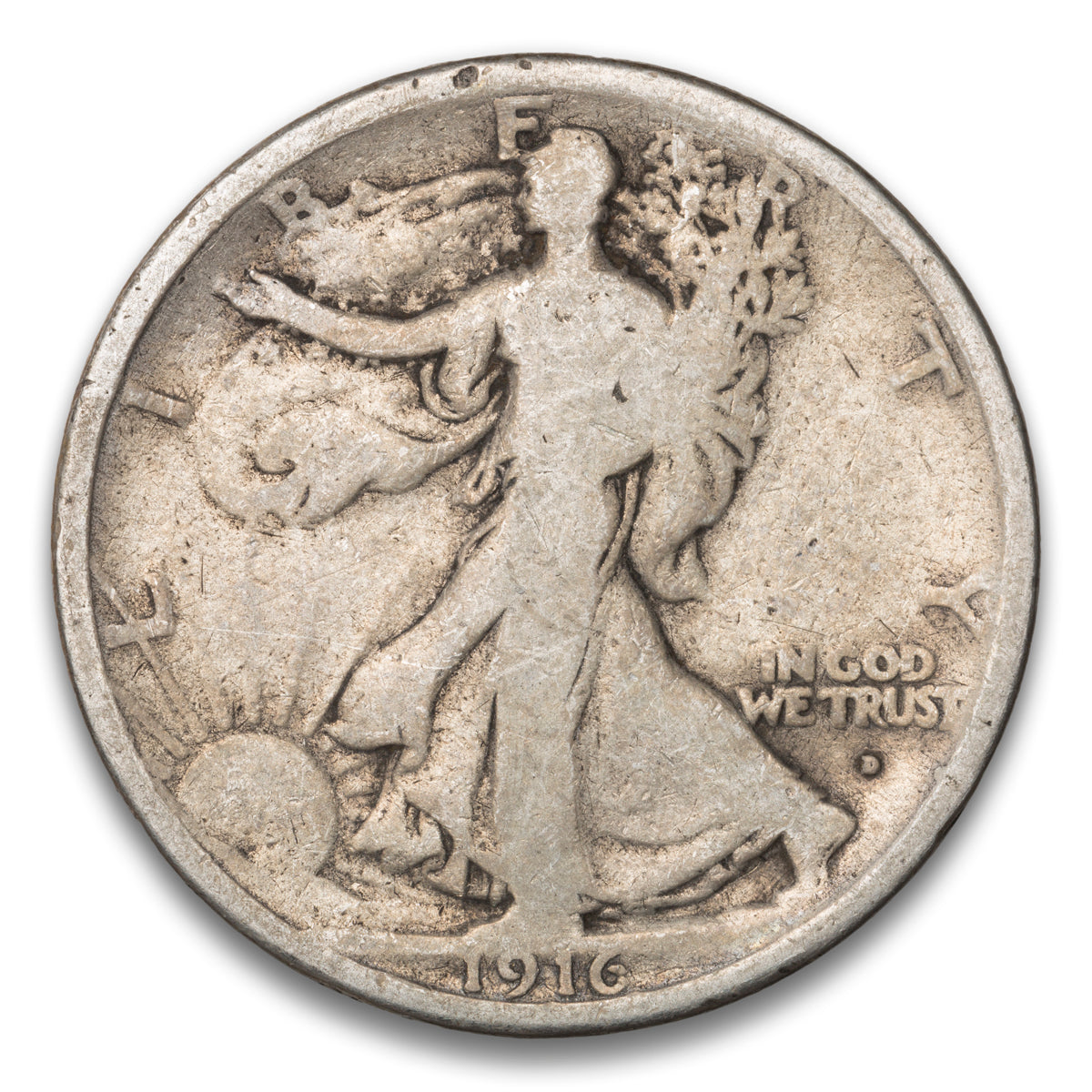 US 50 Cent Walking 1916D G-6