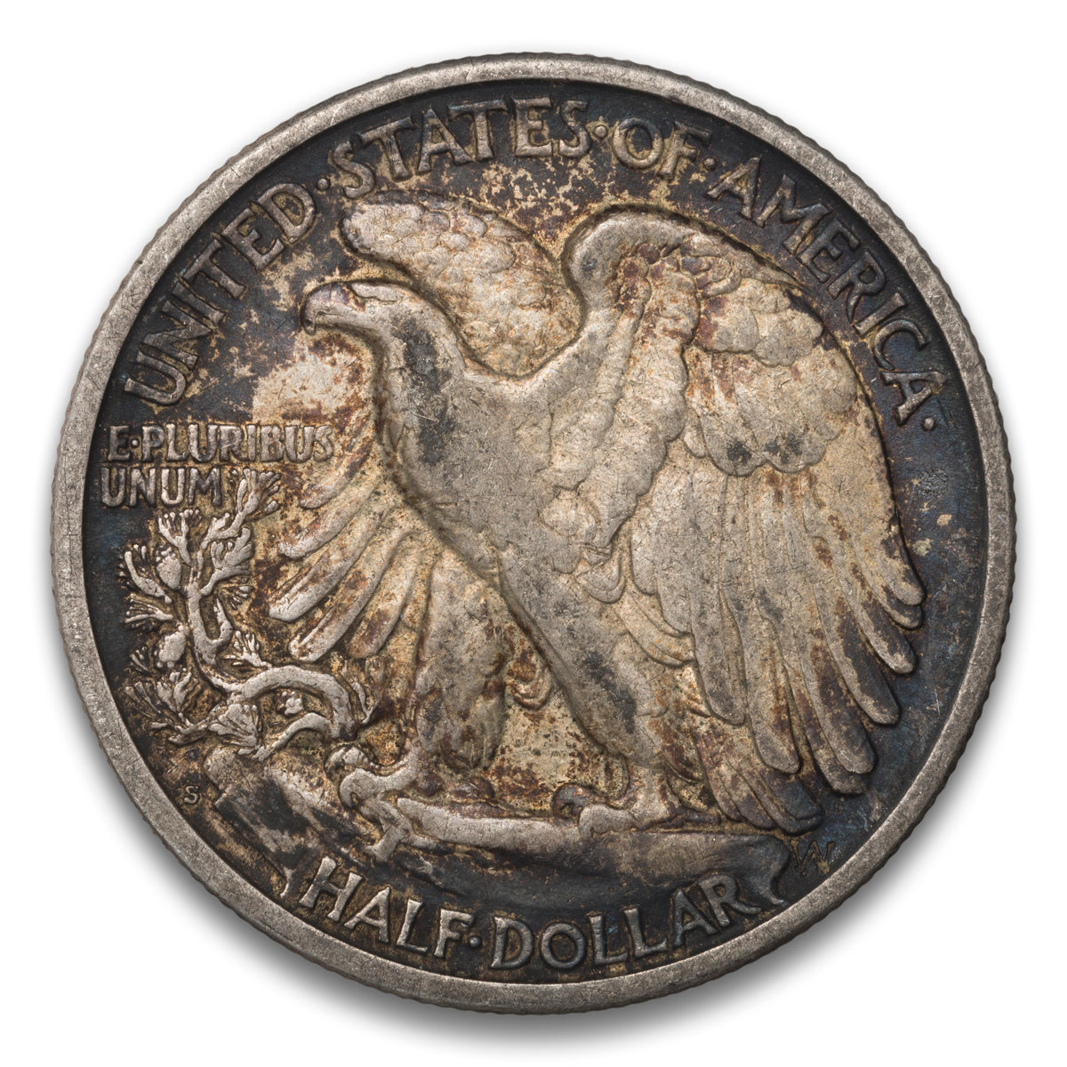 US 50 Cent Walking 1918S VF-35