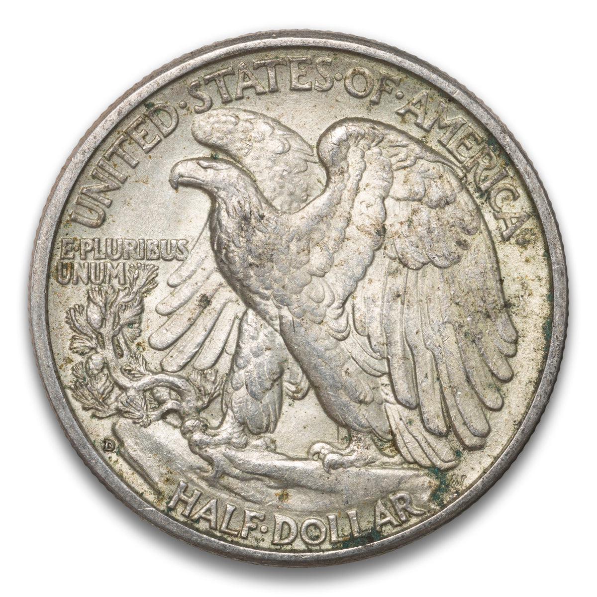 US 50 Cent Walking 1935D AU-55