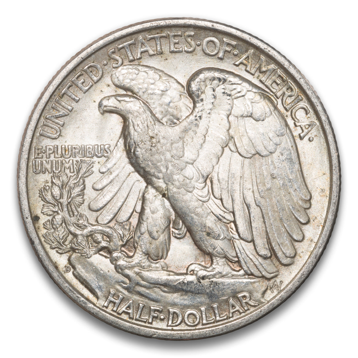 US 50 Cent Walking 1936D AU-53