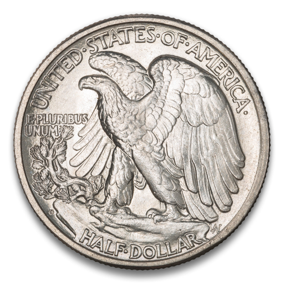 US 50 Cent Walking 1942D MS-64