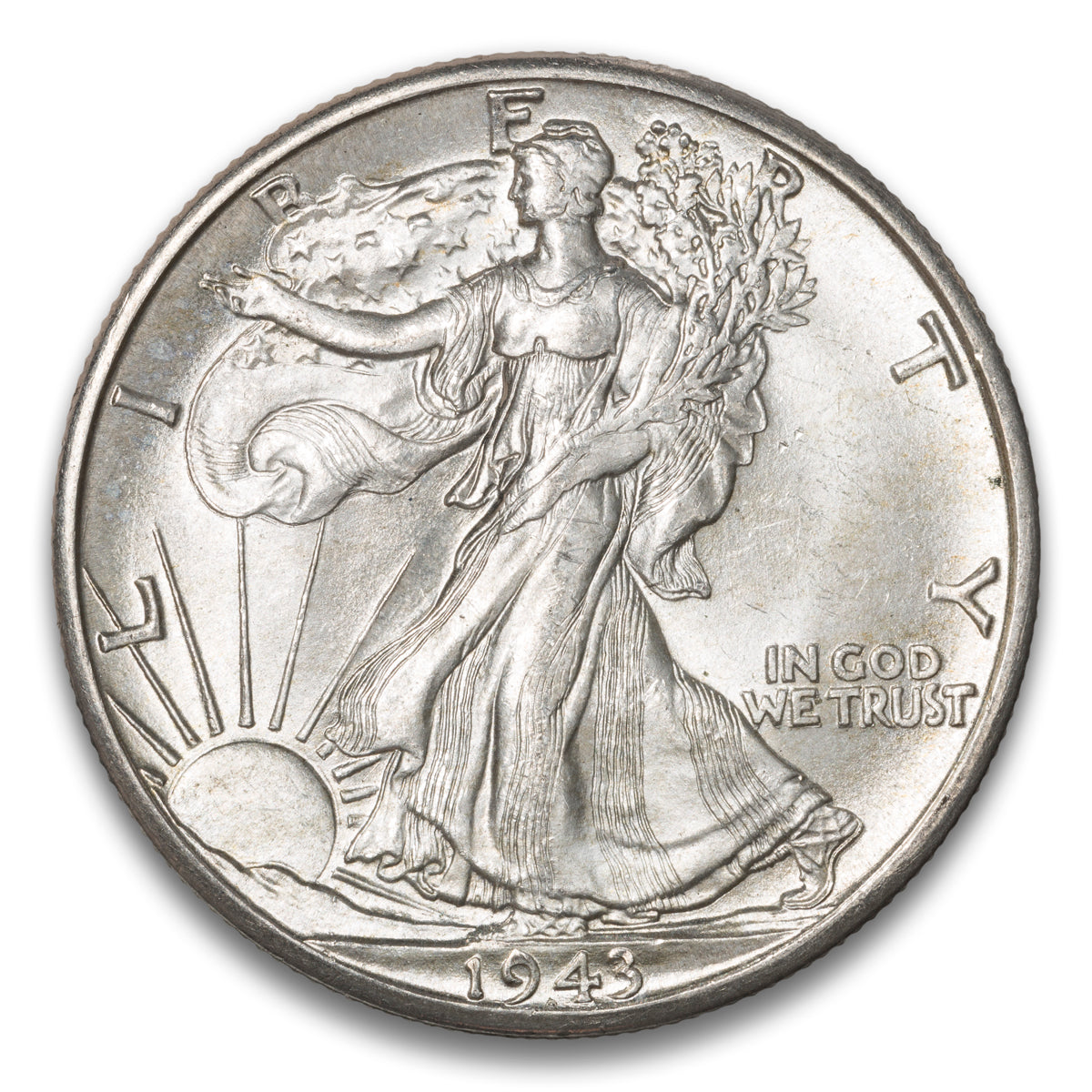 US 50 Cent Walking 1943D MS-63