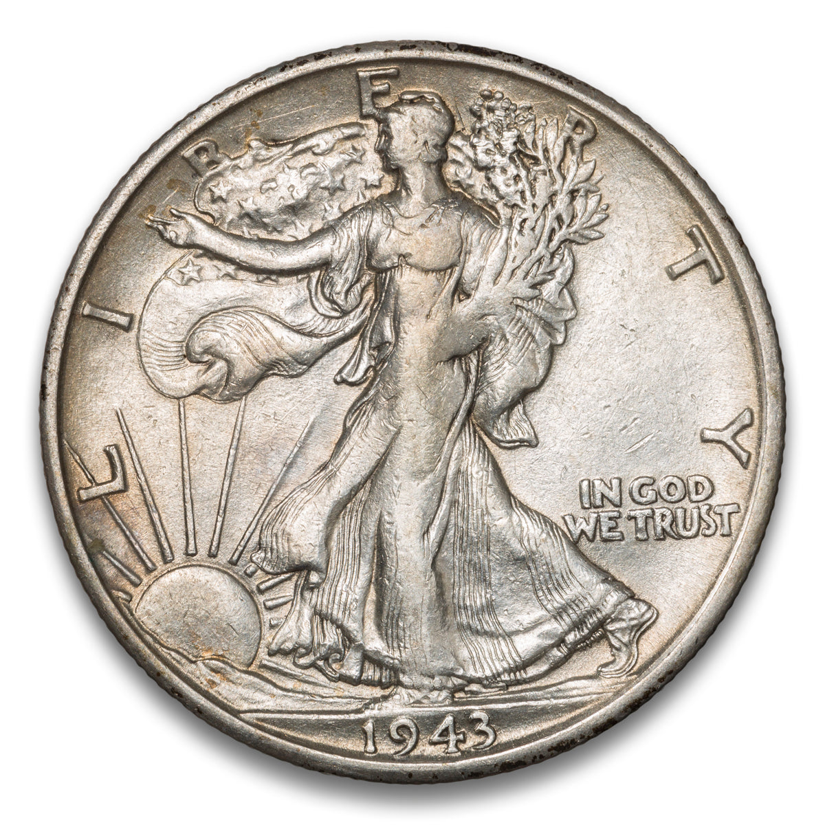 US 50 Cent Walking 1943D FS-101 DDO VF-20