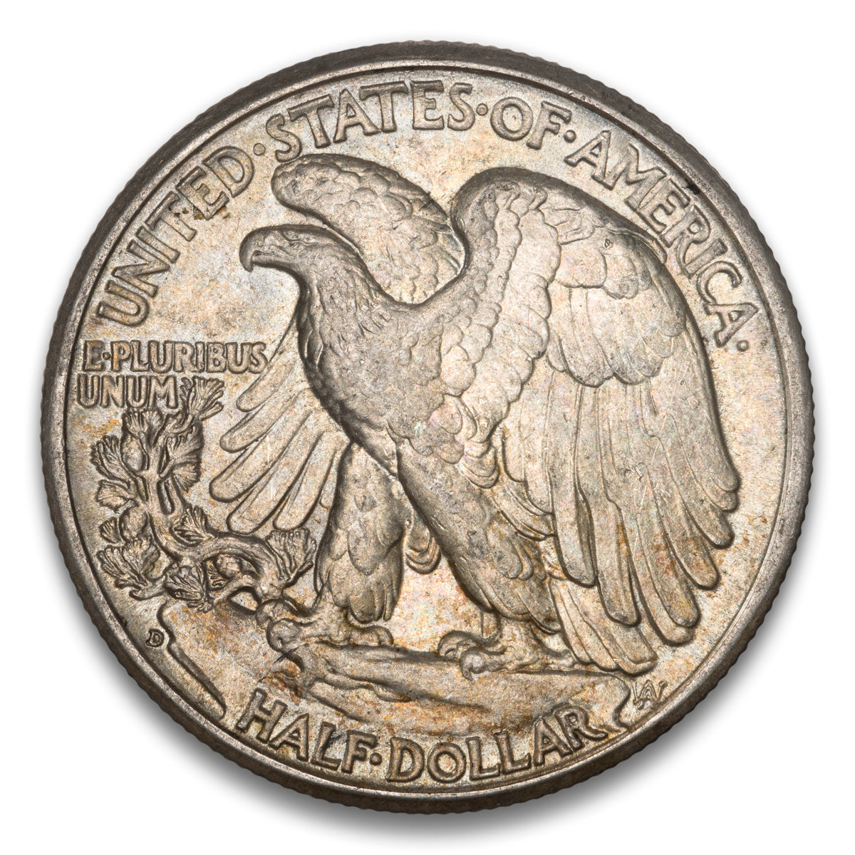US 50 Cent Walking 1945D AU-58