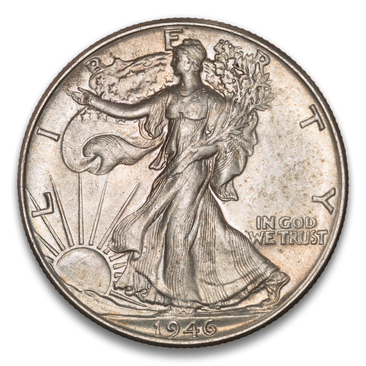 US 50 Cent Walking 1946 AU-58