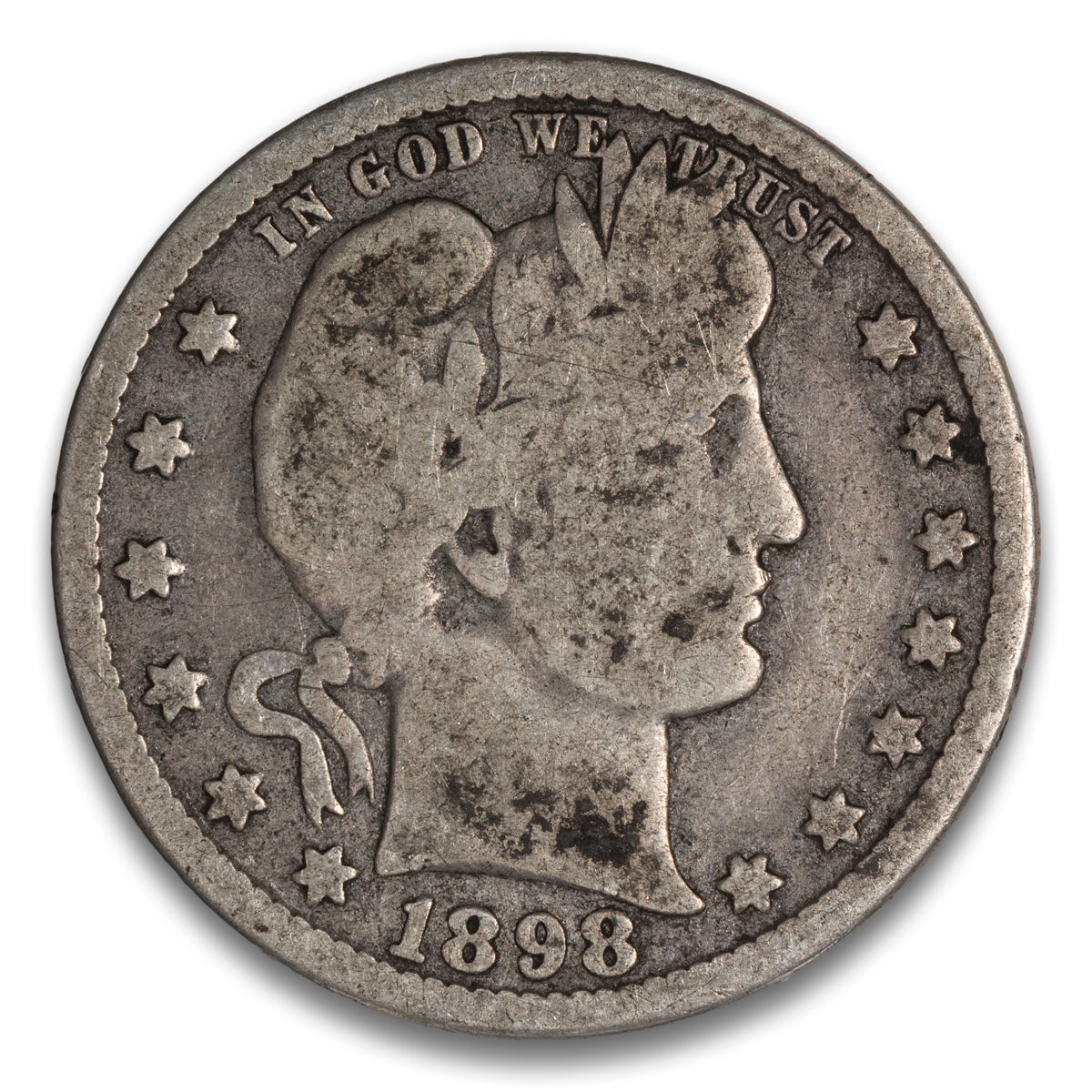 US 25 Cent Barber 1898O G-6