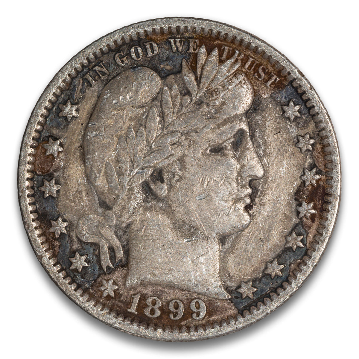 US 25 Cent Barber 1899 VF-20