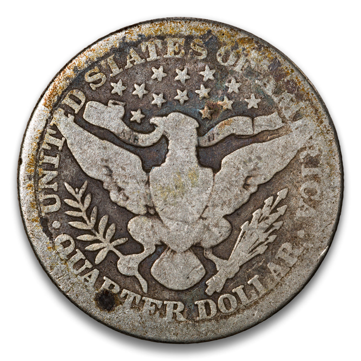 US 25 Cent Barber 1901 VG-8
