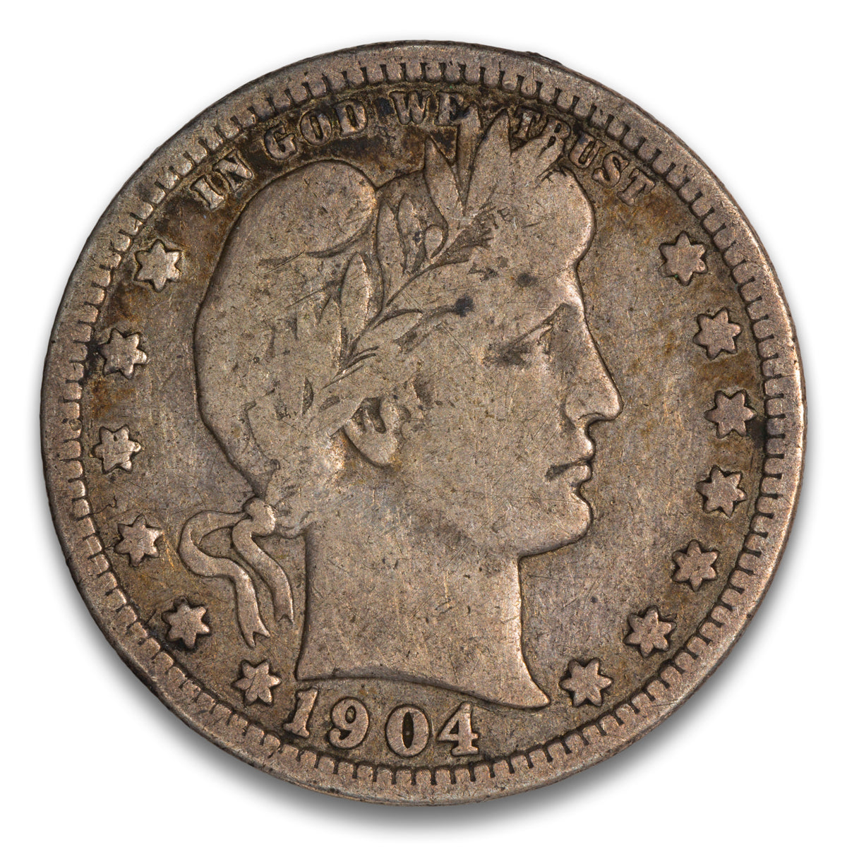 US 25 Cent Barber 1904 F-12