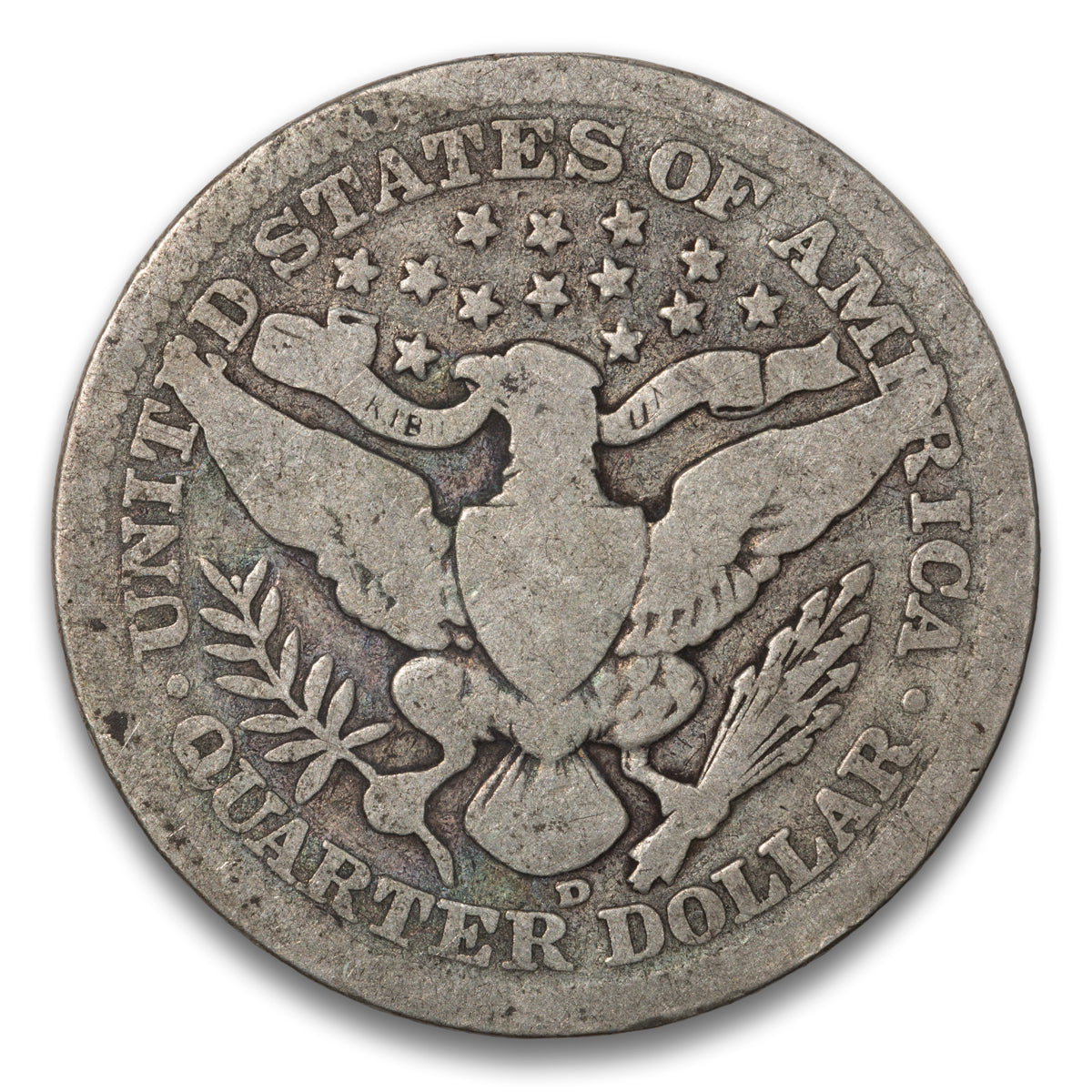 US 25 Cent Barber 1907D G-6