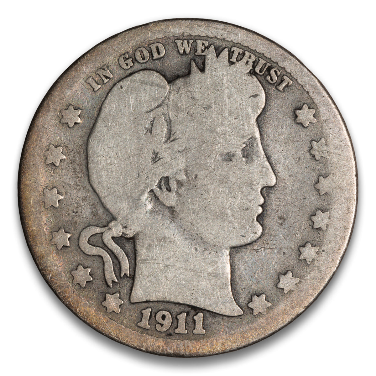 US 25 Cent Barber 1911S G-4