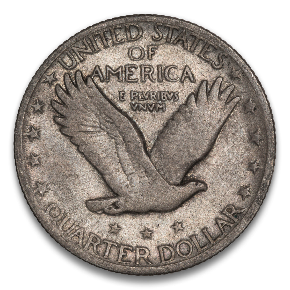 US 25 Cent Standing 1918D VG-8