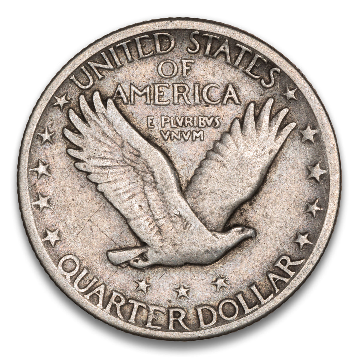 US 25 Cent Standing 1918S F-12
