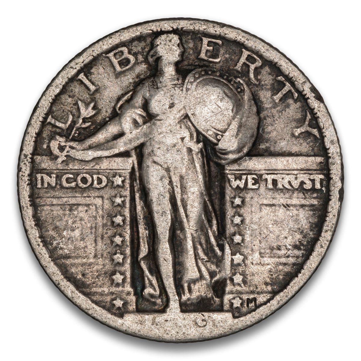 US 25 Cent Standing 1919 F-15