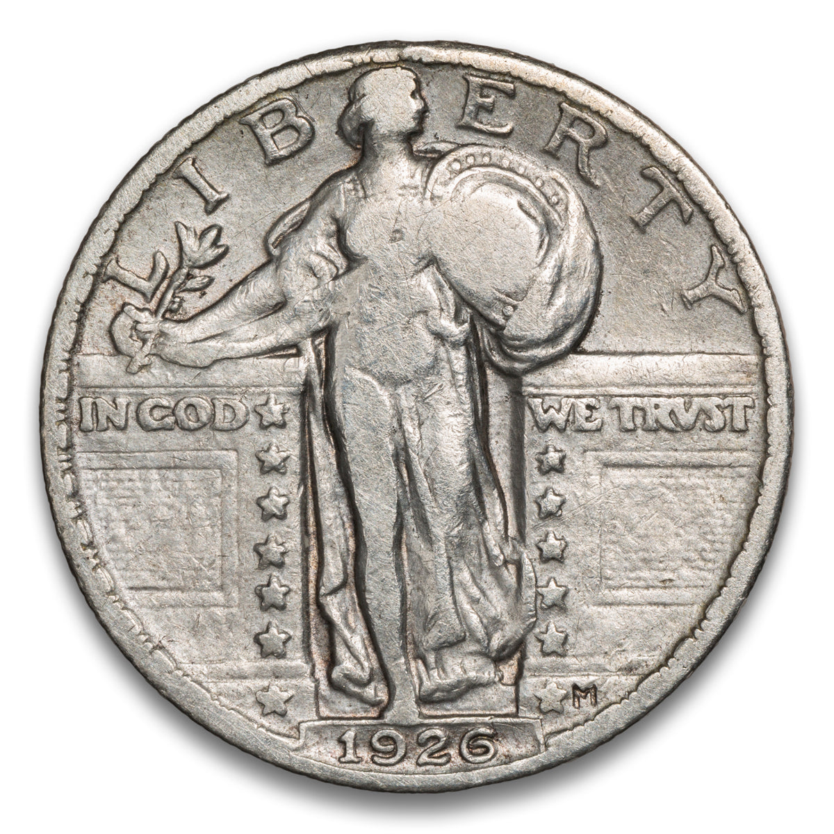 US 25 Cent Standing 1926 F-15
