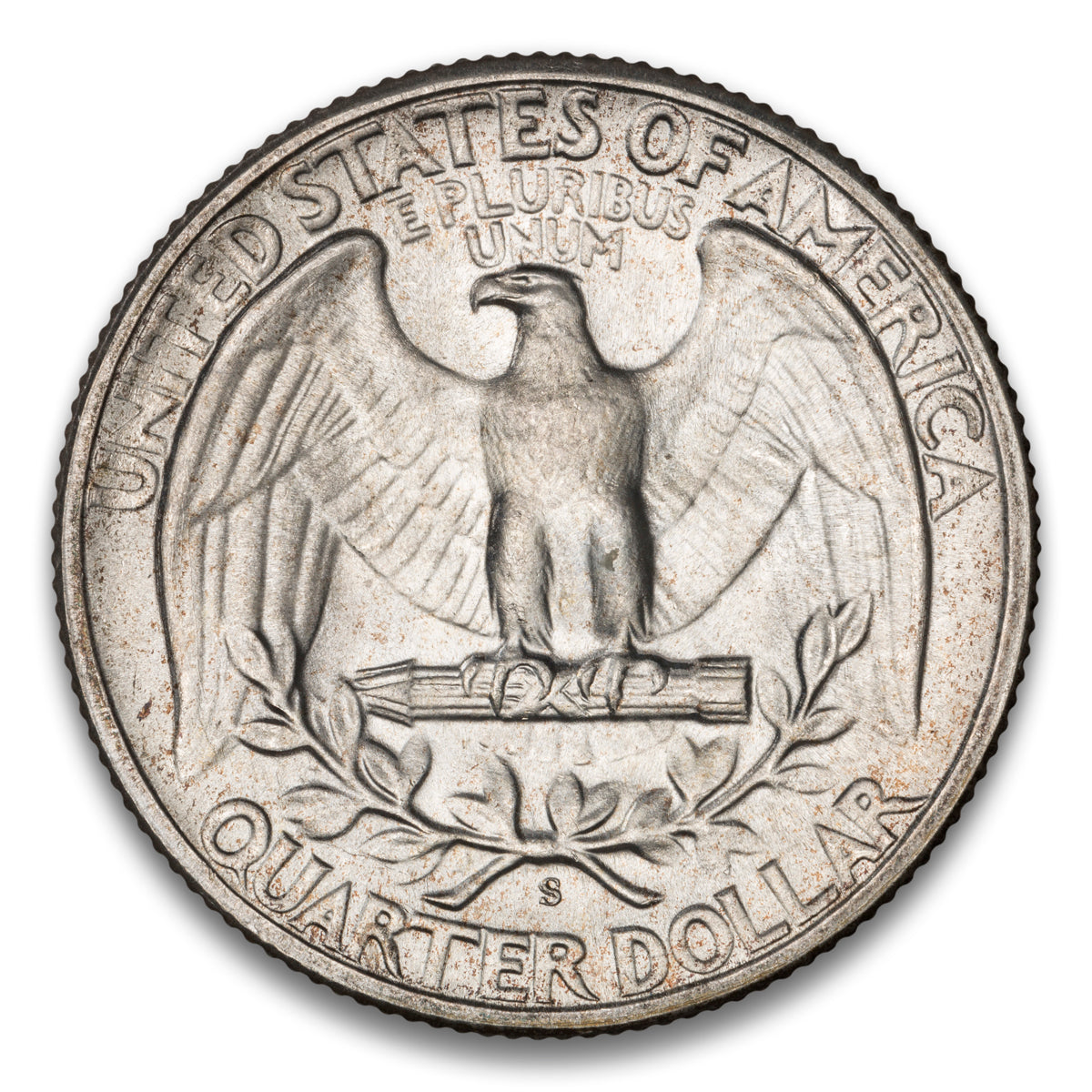 US 25 Cent Washington 1947S FS-501 S/S Repunched Mintmark MS-65