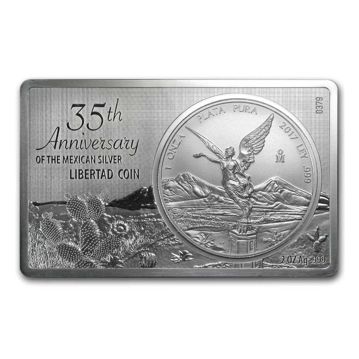 2017 35th Anniversary of the Mexican Silver Libertad - Pure Silver Bar and Coin