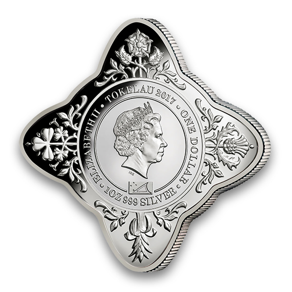 2017 $1 House of Windsor 100th Anniversary - Pure Silver Shaped Coin