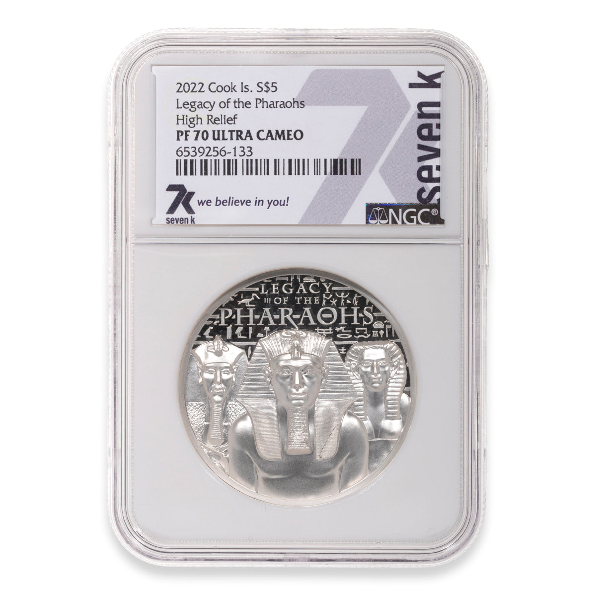 2022 $5 Legacy of the Pharaohs - Pure Silver Coin