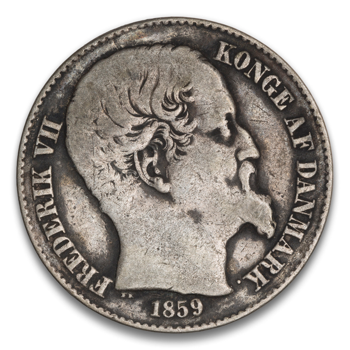 Danish West Indies Silver 20 Cents 1859