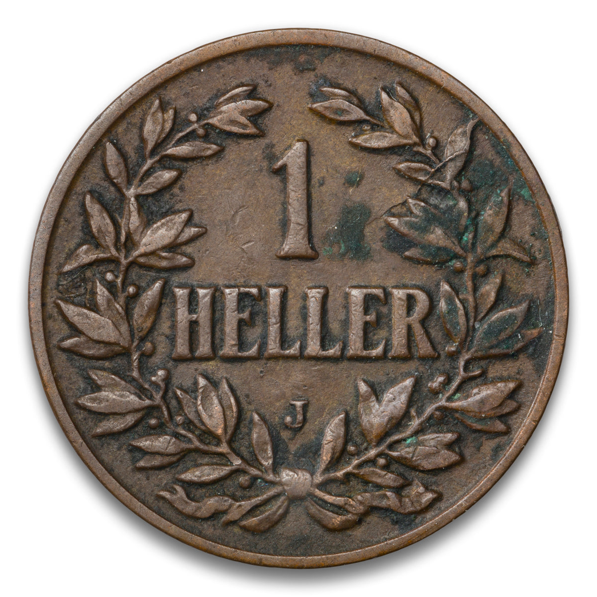 German East Africa Base 1 Heller 1910 J