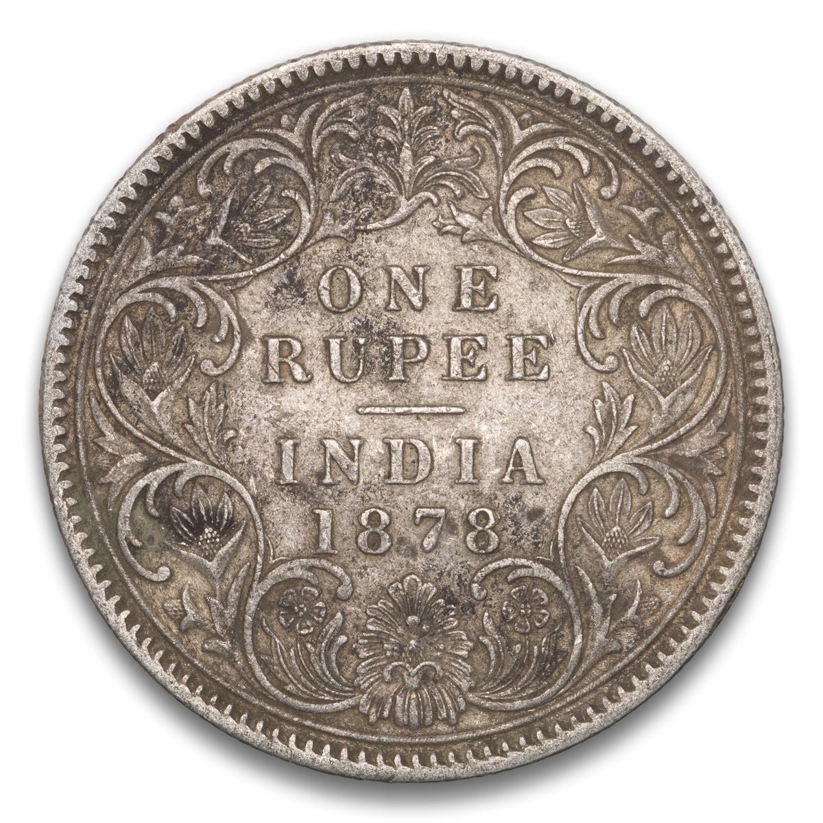 India Silver 1 Rupee 1878