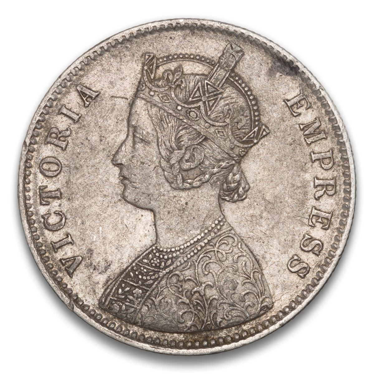 India Silver 1 Rupee 1879