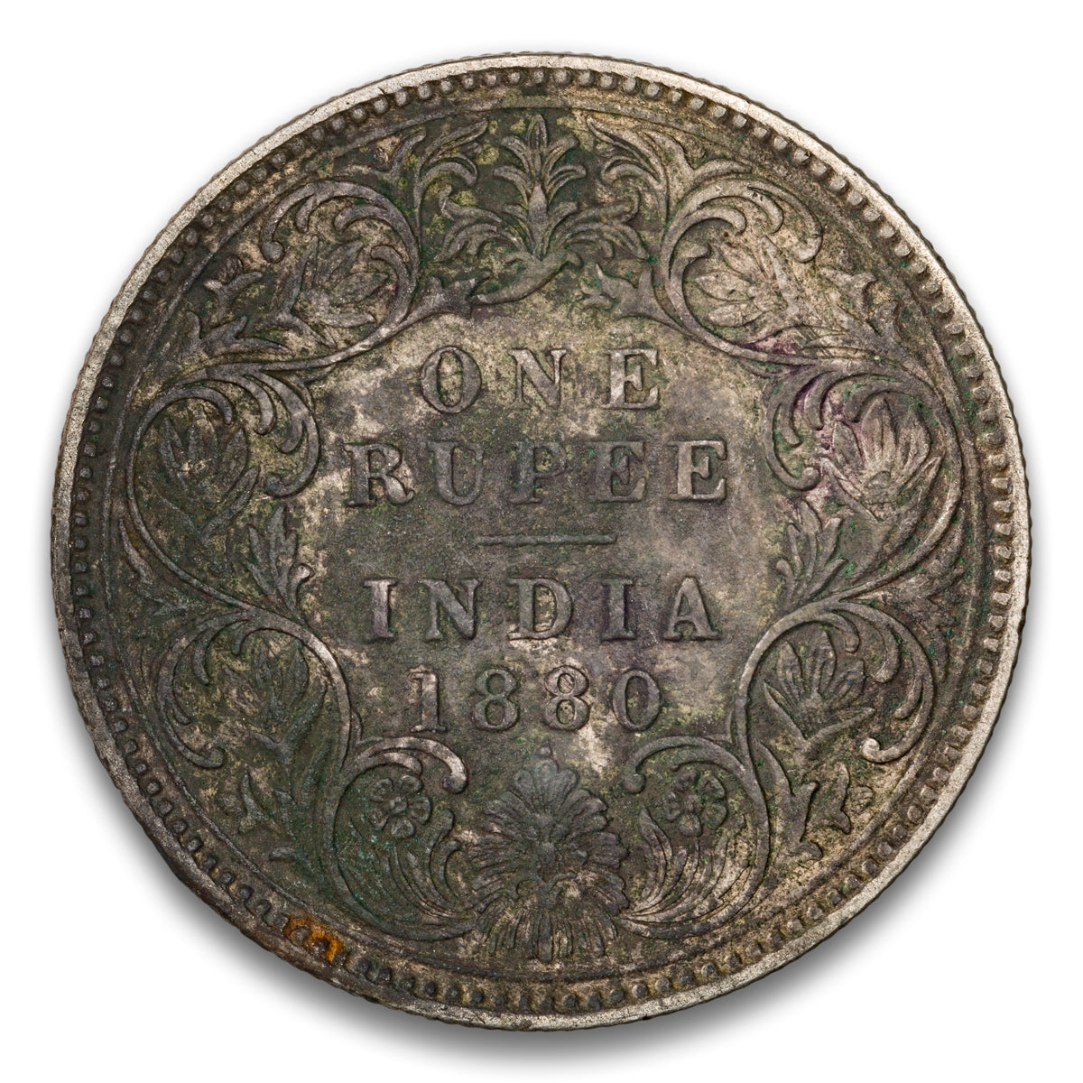 India Silver 1 Rupee 1880