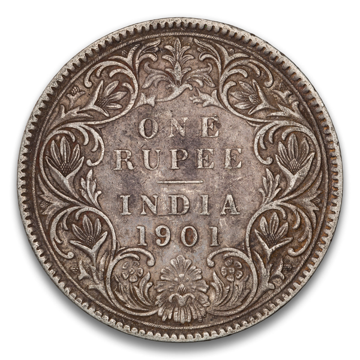 India Silver 1 Rupee 1901