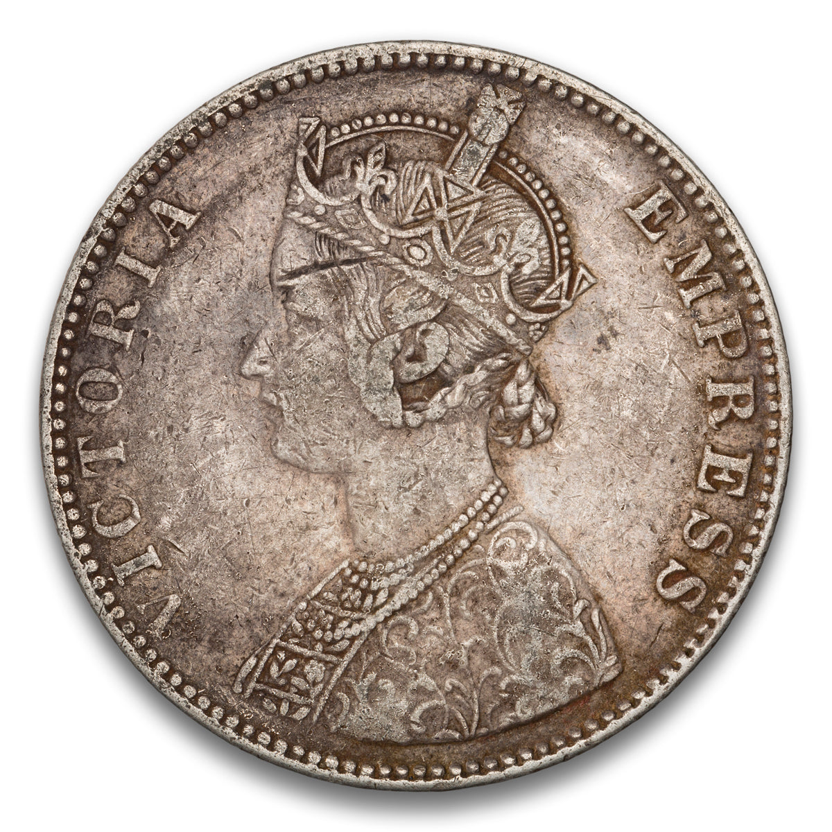 India Silver 1 Rupee 1901