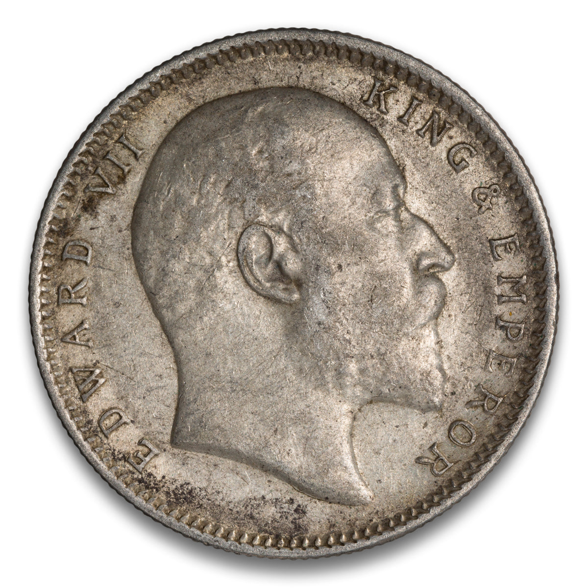 India Silver 1 Rupee 1907