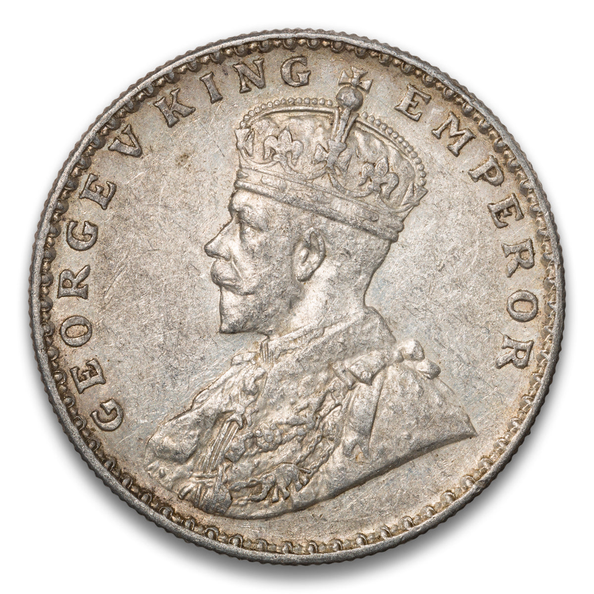 India Silver 1 Rupee 1913