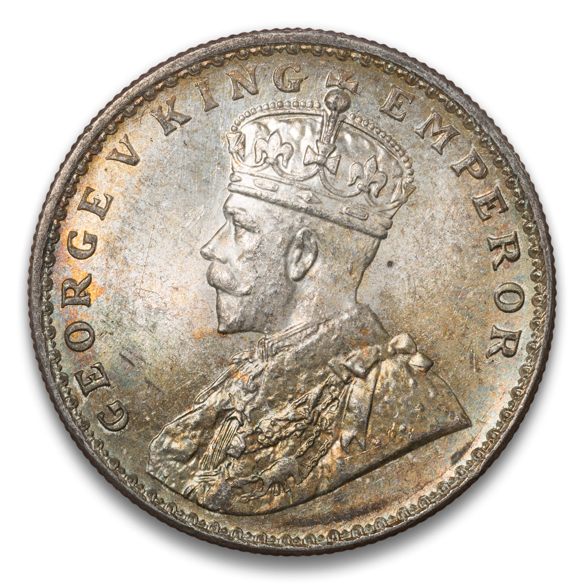 India Silver 1 Rupee 1920